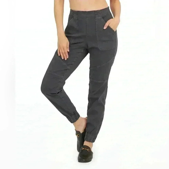 Spanx Stretch Twill Slim-Fit Jogger gray size XS - Picture 1 of 6